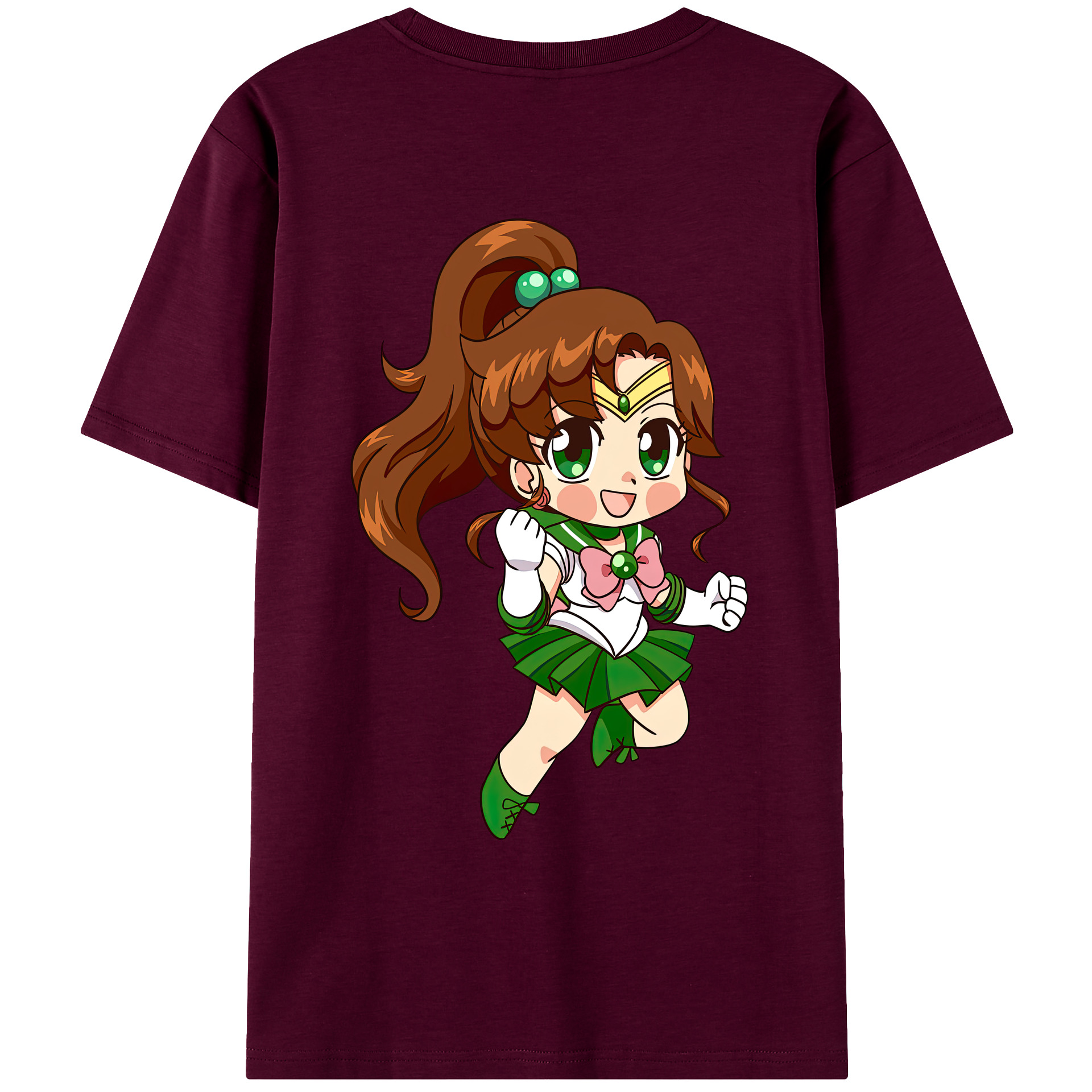 （画像用） 美少女戦士セーラームーン 木野 まこと きの まこと Sailor Moon Kino Makoto （セーラージュピター；Sailor Jupiter） レディース半袖Tシャツ(バックプリント)